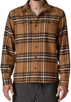 Patagonia Organic Cotton Fjord Flannel Shirt - catch: deer brown - view large