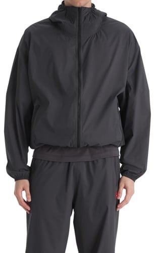 The North Face TNF Red Box Packable Hooded Wind Jacket - obsidian