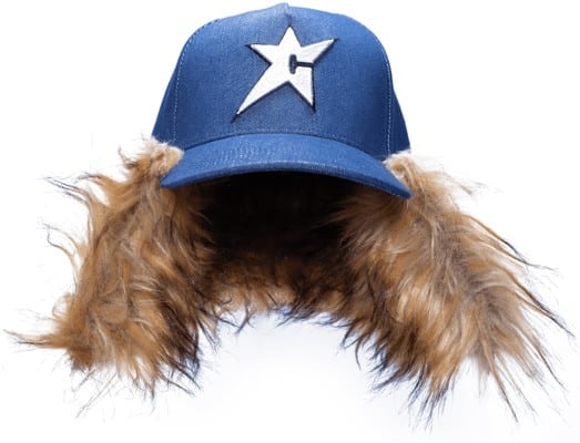 Carpet C-Star Fur Snapback Hat - dark denim - view large