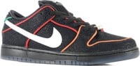 Nike SB Dunk Low Pro SB - Quickstrike Skate Shoes - (bronx girls) black/white-challenge red-total orange