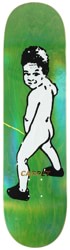 Carpet Kid Peeing 8.38 Skateboard Deck - green holo