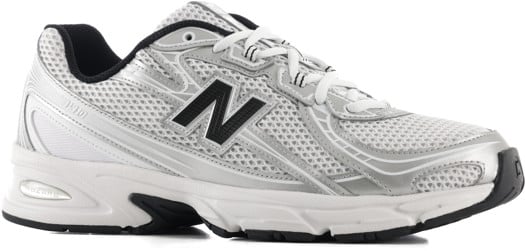 New Balance 740 Shoes - white/silver metallic/black - view large