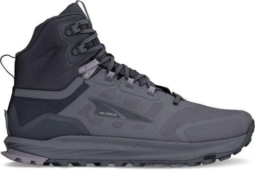 Altra Men's Lone Peak 9 Waterproof Mid Trail Running Shoes - black/gray - view large