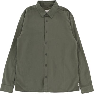 Rhythm Classic Linen L/S Shirt - forest green - view large