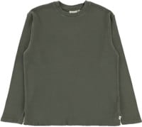 Rhythm Classic Waffle Knit L/S T-Shirt - forest green