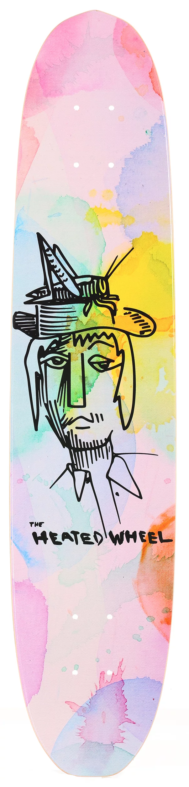 The Heated Wheel Grasshopper Guy 6.0 Polarizer Skateboard Deck