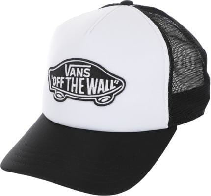 Vans Classic Patch Curved Bill Trucker Hat - black/white - view large