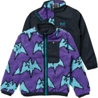 Airblaster Double Puff Reversible Jacket (Closeout) - black/terry purps