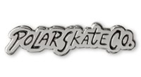 Polar Skate Co. Surf Logo Pin - silver/black