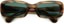 Polar Skate Co. Sun Buddies Junior Jr. Sunglasses - peach green - front detail