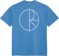 Polar Skate Co. Contrast Stroke Logo T-Shirt - french blue - reverse