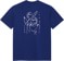 Polar Skate Co. Life In A Bubble T-Shirt - deep royal blue - reverse