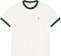 Polar Skate Co. Ringer T-Shirt - cloud white/dark green