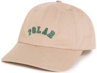 Polar Skate Co. College Logo Strapback Hat - ecru