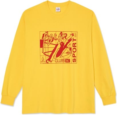 Polar Skate Co. Clubb Inc L/S T-Shirt - lemon - view large