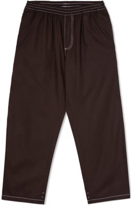 Polar Skate Co. Contrast Surf Pants - chocolate/white - view large