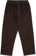 Polar Skate Co. Contrast Surf Pants - chocolate/white