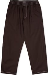 Polar Skate Co. Contrast Surf Pants - chocolate/white