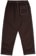 Polar Skate Co. Contrast Surf Pants - chocolate/white - reverse