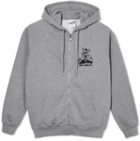 Polar Skate Co. Devil Man Zip Hoodie - heather grey