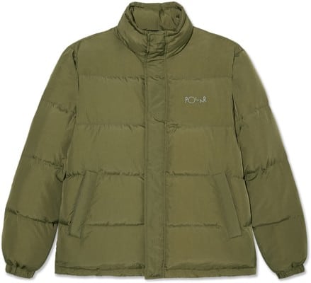 Polar Skate Co. Basic Puffer Jacket - army green - view large
