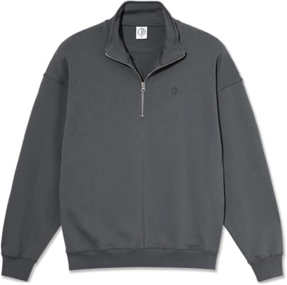 Polar Skate Co. Frank Half Zip Sweatshirt - graphite - view large
