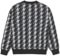 Polar Skate Co. Houndstooth Louis Cardigan Sweater - grey - reverse