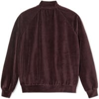 Polar Skate Co. Velour Track Jacket - bordeaux