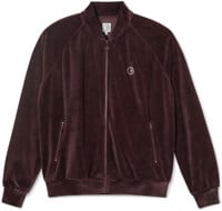 Polar Skate Co. Velour Track Jacket - bordeaux