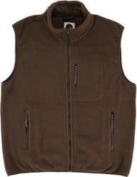 Polar Skate Co. Basic Fleece Vest Jacket - brown