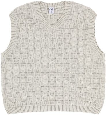 Polar Skate Co. Alex Vest Sweater - heather beige grey - view large