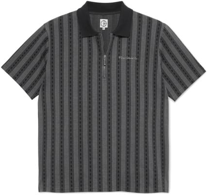 Polar Skate Co. Road Zip Polo Shirt - graphite - view large