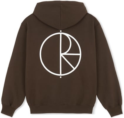 Polar Skate Co. Stroke Logo Hoodie - chocolate - view large