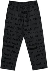Polar Skate Co. Sad Notes Surf Pants - graphite