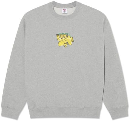 Polar Skate Co. Shy Bow Crew Sweatshirt - heather grey - view large