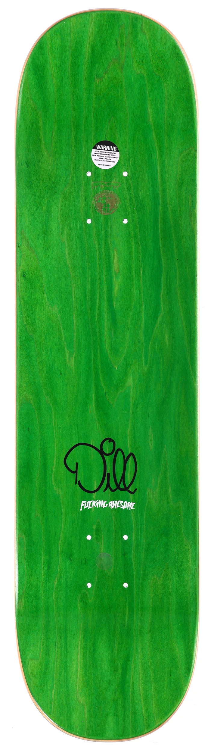 Fucking Awesome Dill Big Logo Collage 8.18 Skateboard Deck - pink
