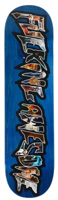 Fucking Awesome Dill Big Logo Collage 8.38 Skateboard Deck - blue - view large