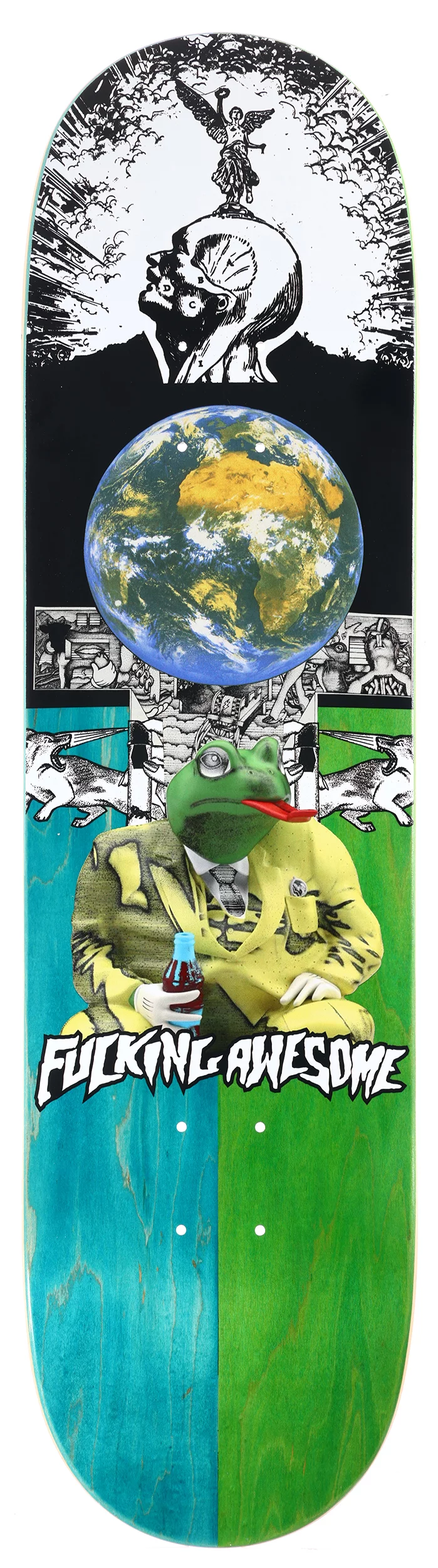 Fucking Awesome Louie 3D Frog 8.25 Skateboard Deck - split | Tactics