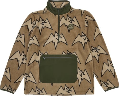 Airblaster Fleece Pullover Half Zip Sweatshirt - tan big terry - view large
