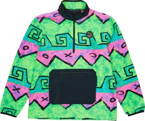 Airblaster Fleece Pullover Half Zip Sweatshirt - hot wave - view large