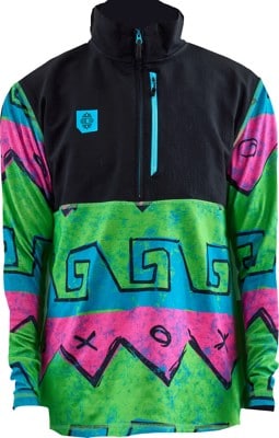 Airblaster Quickstrike Quarter Zip Sweatshirt - hot wave - view large