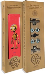 Push Bee Zombie Incomplete 7.75 Complete Skateboard - vivid red