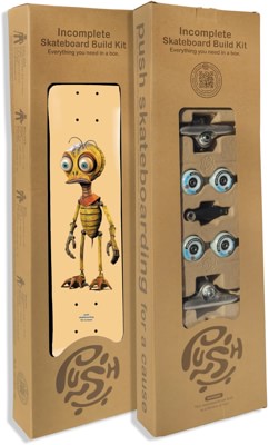 Push Bee Zombie Incomplete 8.0 Complete Skateboard - peach - view large