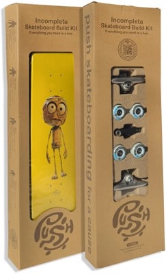 Push Plywood Guy Incomplete 7.25 Complete Skateboard - yellow/green - view large