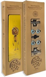 Push Plywood Guy Incomplete 7.25 Complete Skateboard - yellow/green