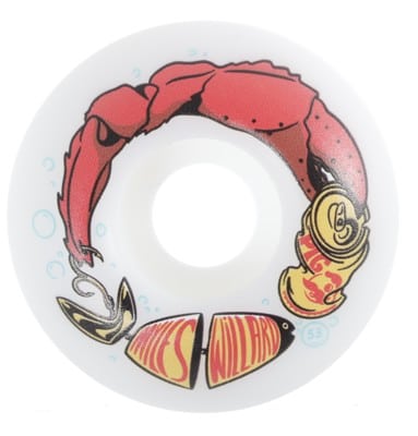 Pig Willard Lobster Claw Classic Shape Skateboard Wheels - white (99a) - view large