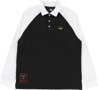 Adidas Tyshawn Rugby Polo Shirt - black/white