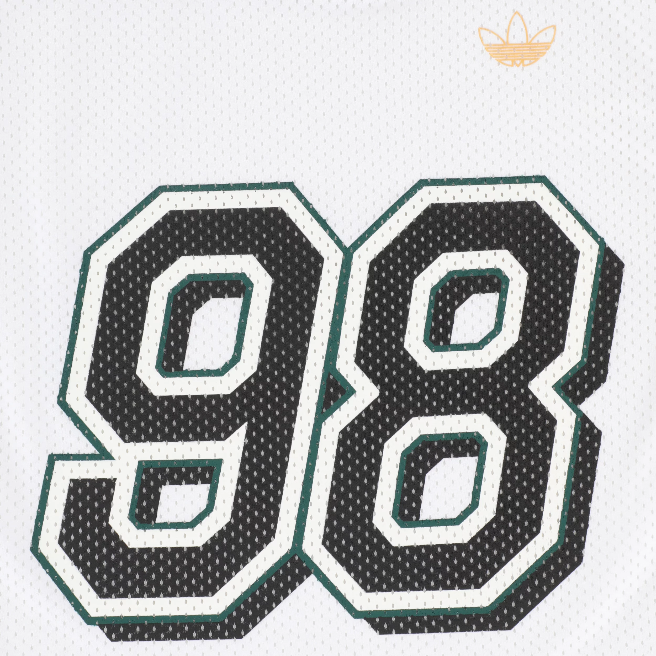 Adidas Tyshawn Jersey - white/ice gold metallic/collegiate green 