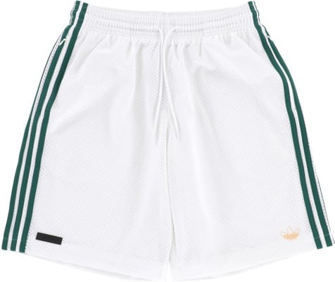 Adidas Tyshawn B Shorts - white/matte gold/collegiate green - view large