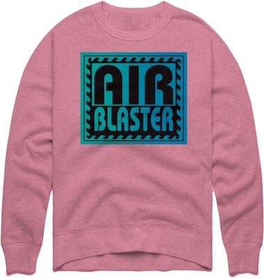 Airblaster Surf Stack Crew Sweatshirt - pigment pink - view large